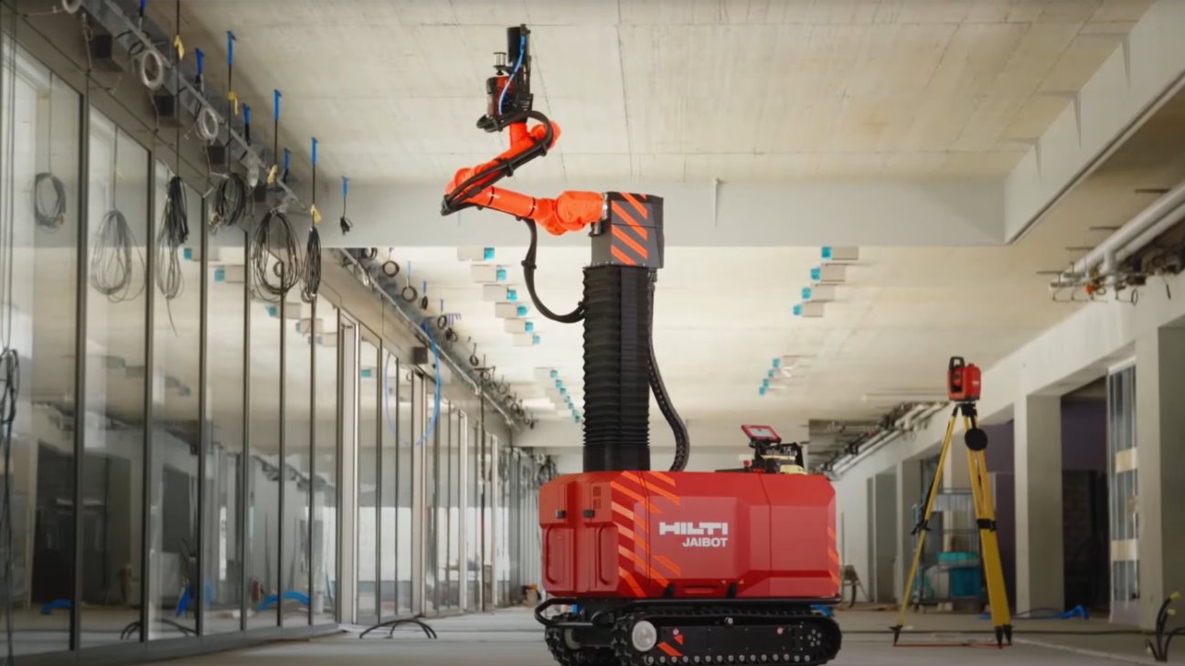 Hilti Jaibot boorrobot voor prefab installatietechniek en BIM