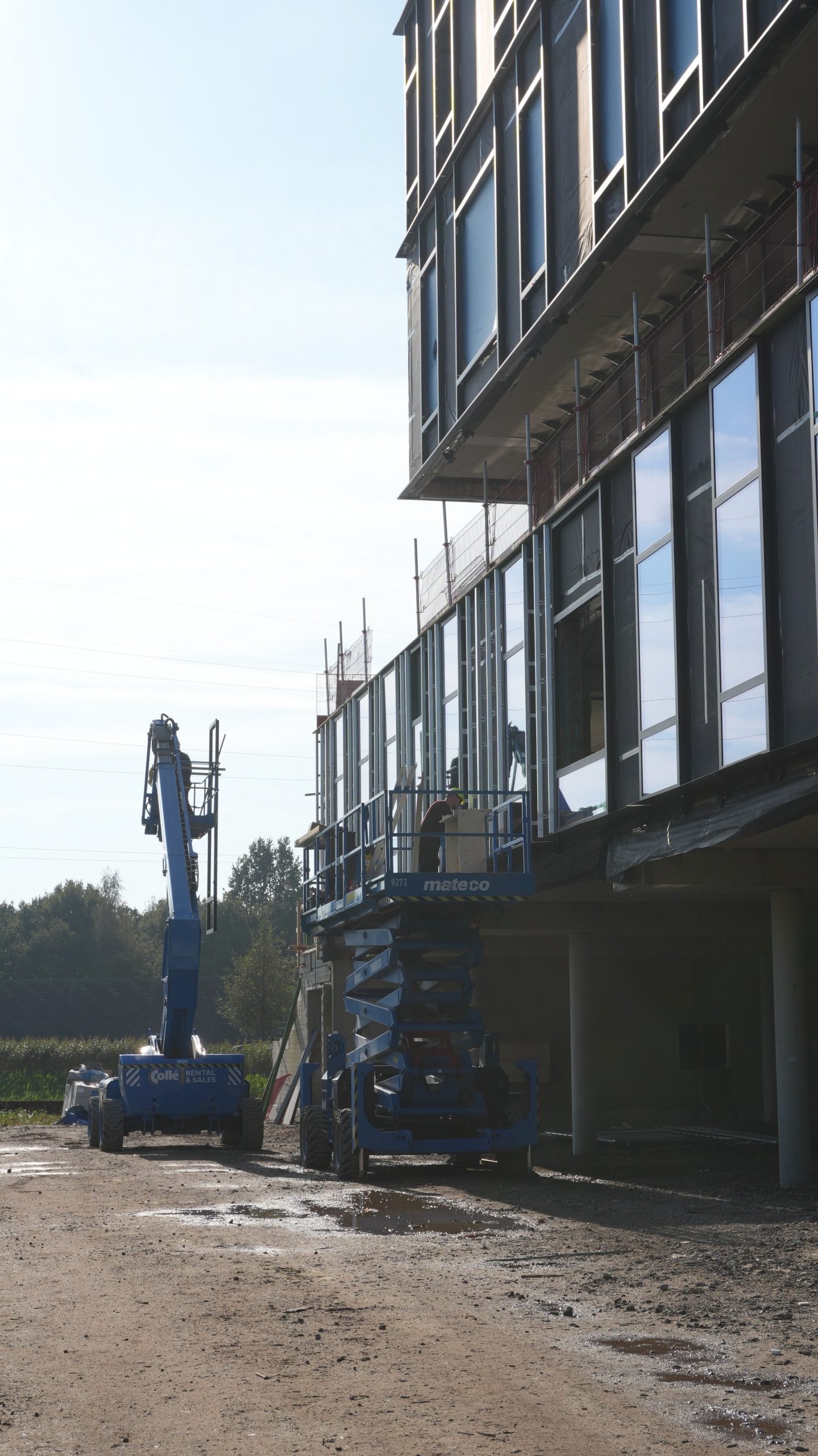 Zijgevel Baucis & Philemon kantoorpand Rosmalen A2 FvdM Montage prefab installatietechniek